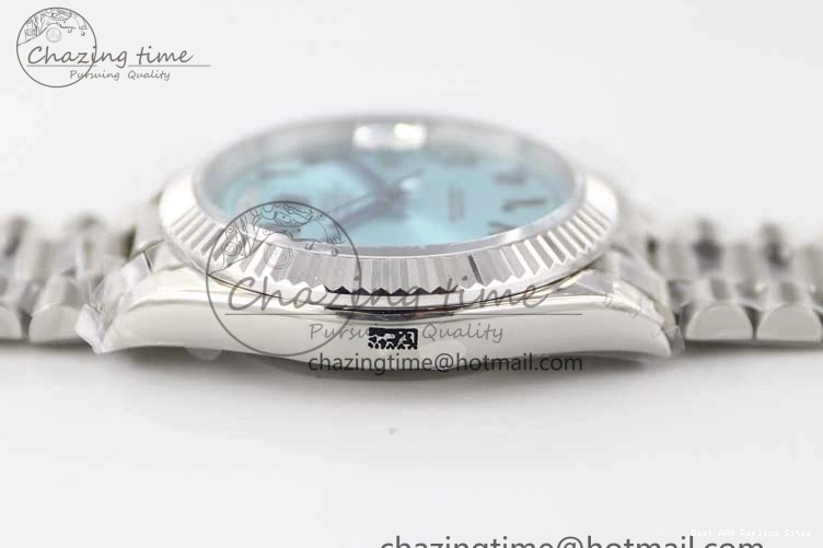 Good Copy Rolex Watches Steel Ice 40mm Best TWF 1:1 2357 SS Arabic A Comfortable Bracelet Edition 904L on Day SS Blue Date Dial 0118